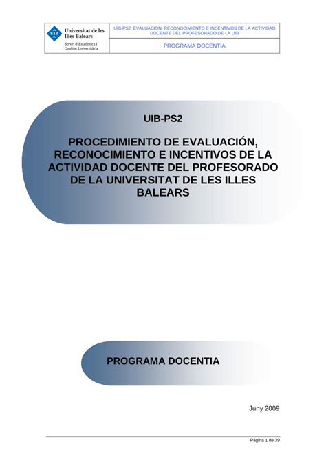 PDF PROCEDIMIENTO DE EVALUACIÓN Página 2 de 39 Introducción