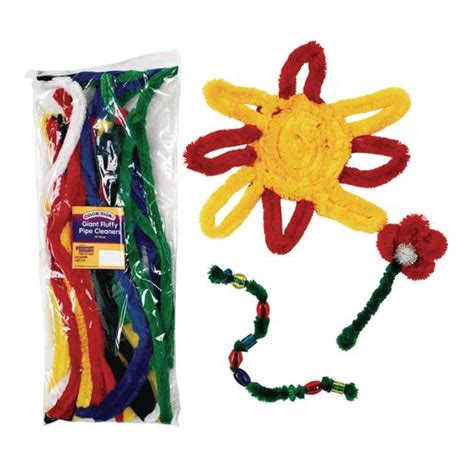 Giant Fluffy Pipe Cleaners 30 Pcs