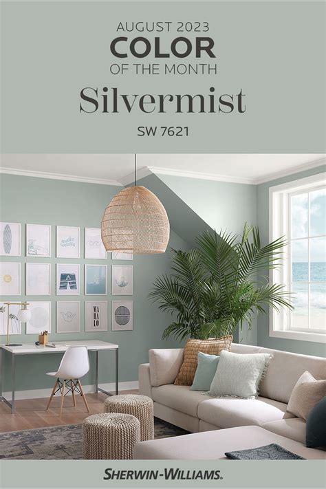 Silvermist SW 7621 The 2023 August Color Of The Month Blue And Green