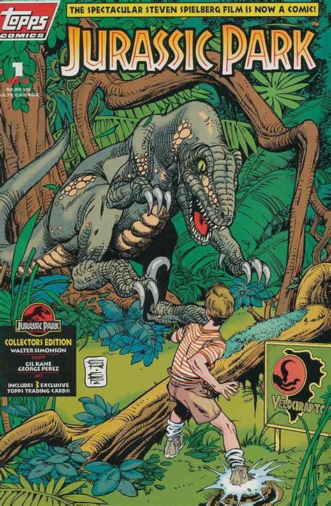 Amazon Jurassic Park 1 VF NM Topps Comic Book Entertainment