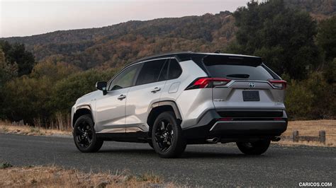 2019 Toyota RAV4 Hybrid XSE Color Silver Sky Metallic Rear Three