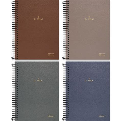 Caderno Espiral Colegial Capa Dura 1 Matéria 80 Fls Classic Planner