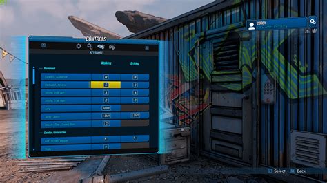 Controls Borderlands 3 Interface In Game