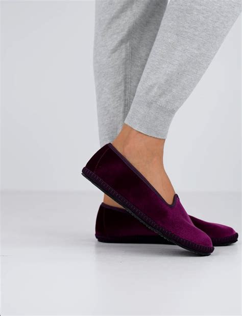 Ballerine Tacco Cm Velluto Viola Barca Stores