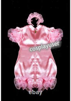 Adult Sissy Baby Maid Satin Romper Lockable Suit Tailor Made