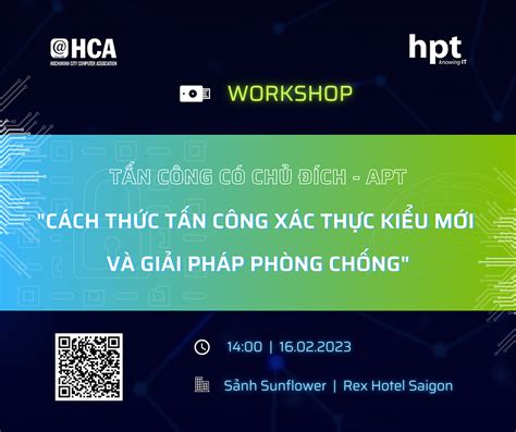 HCA mời Quý doanh nghiệp đối tác tham dự chương trình Workshop Tấn