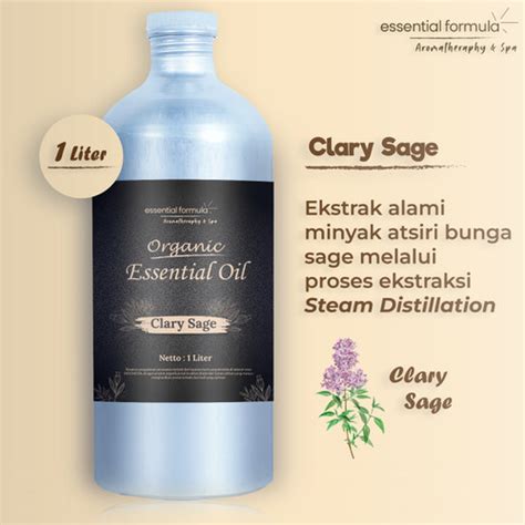 Jual L Organic Clary Sage Essential Oil Bunga Clary Sage Murni