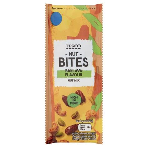 Tesco Nut Bites Mix Baklava Flavour 25g Tesco Groceries