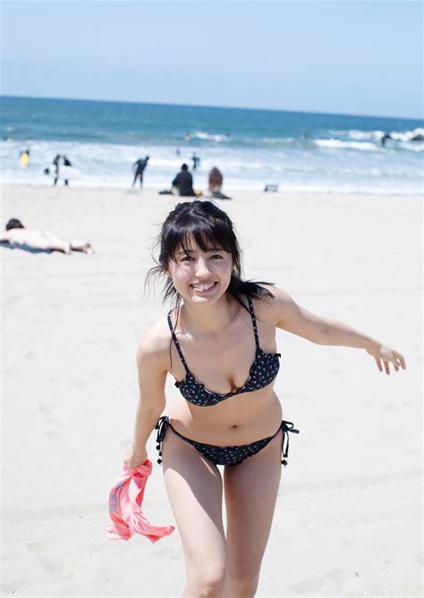 Aida Rikako Highres Photo Medium Girl Beach Bikini Looking At Viewer Outdoors Smile