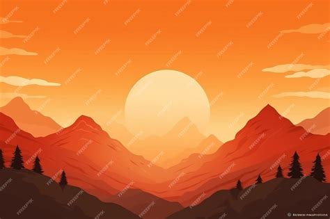 premium photo natural background  mountains landscape gradient