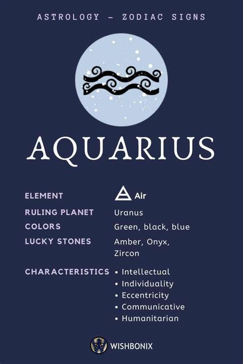 Sun Signs In Astrology And Their Meaning Zodiac Signs Aquarius