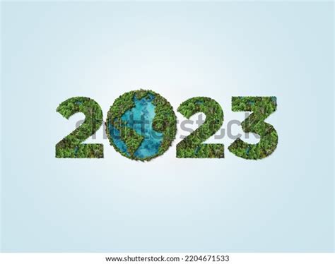 Green Earth 2023 New Year 2023 Stock Illustration 2204671533 | Shutterstock