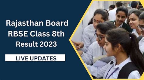 Rbse 8th Result 2023 Declared Live Updates Direct Link Websites To