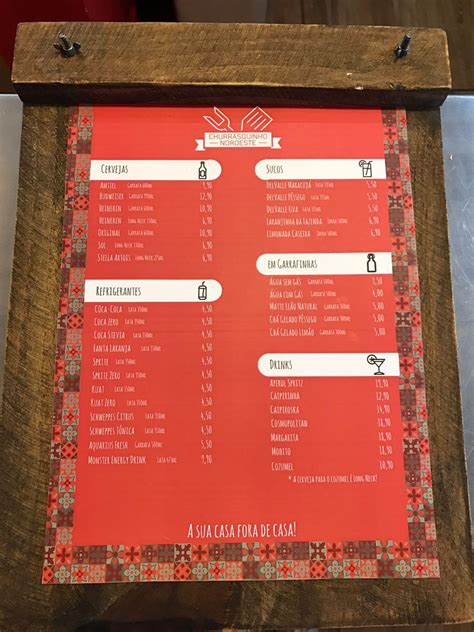 Menu em Vila Madalena pub Bar Brasília