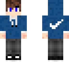 Blue Hoodie Boy | Minecraft Skin