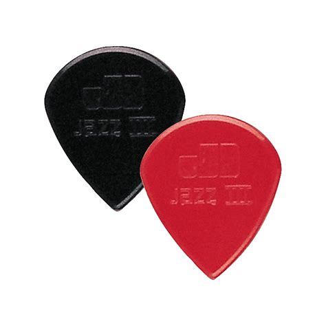 Dunlop Nylon Jazz Iii Guitar Pick Black Pack Guitar Center