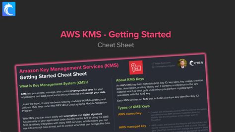 Getting Started With Aws Kms Cheat Sheet Cybr