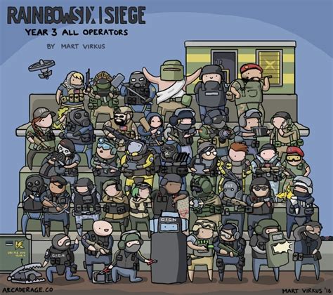 All Rainbow Six: Siege Operators Together In One Picture – Arcade Rage