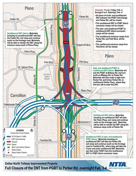 Parts of Dallas North Tollway to be closed overnight Friday - Dallas ...