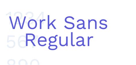 Work Sans Regular - Font Free [ Download Now ]