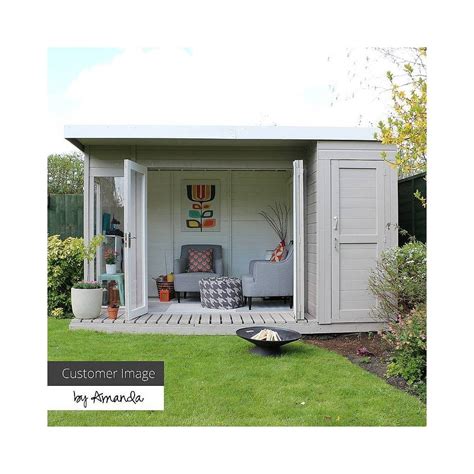 Mercia X Garden Room Summerhouse With Side Shed Summer House