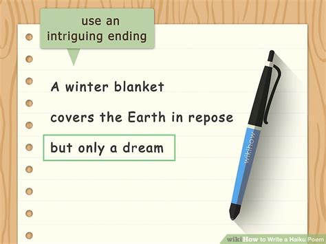 How To Write A Haiku Poem 13 Steps With Pictures Wikihow