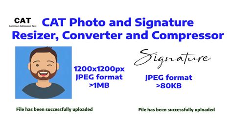 CAT Photo And Signature Resizer Converter And Compressor Newisty