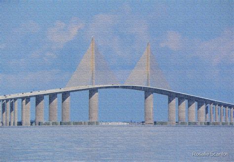 "Tampa Bay Bridge" by Rosalie Scanlon | Redbubble