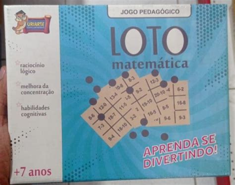 Jogo Pedagógico Loto Matemática Mercado Online