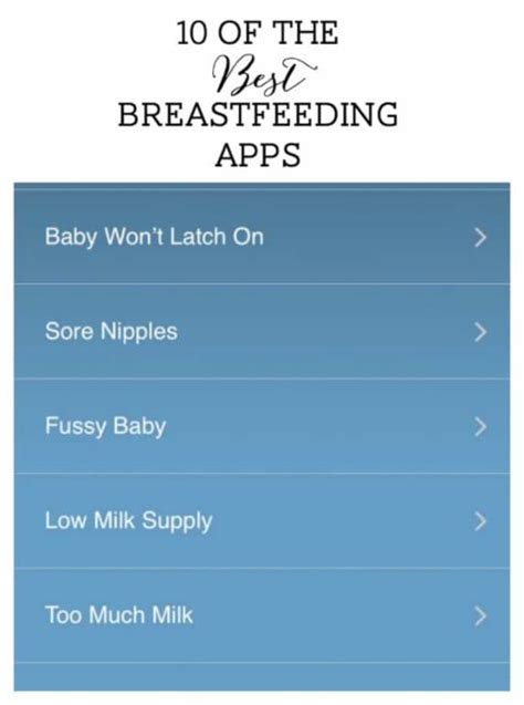 10 Of The Best Breastfeeding Apps Breastfeeding Needs