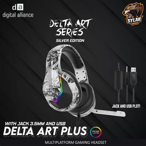 Jual Digital Alliance Delta Art Plus Rgb Gaming Headset Putih