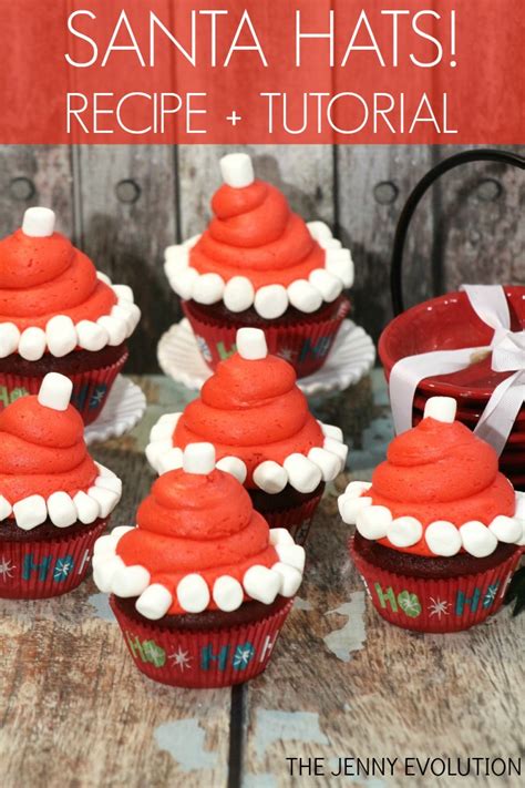 Santa Hat Cupcake Recipe And Tutorial Mommy Evolution