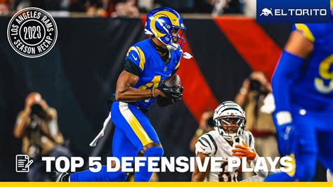 Top Defensive Plays From Rams Season Timely Sacks From Rookies