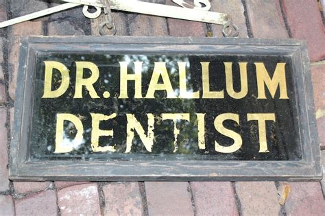 Antique Dentist Trade Sign With Wrought Iron Bracket Holder - Etsy