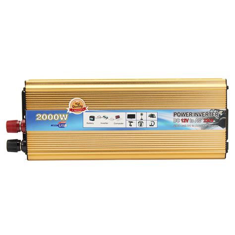 Aanbieding 12v Dc To 220v Ac 200w Power Inverter Charger Converter 4 Usb Port 3 Outlets