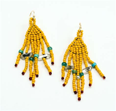 Seed Bead Earrings - The Folk School Fairbanks