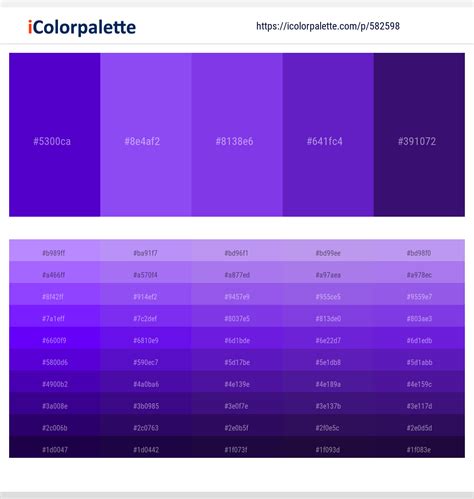 1100+ Latest Color Schemes with Blue Violet Color tone combinations ...