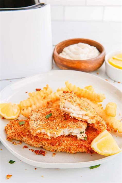 Air Fryer Fish Fillet Recipe Extra Crispy Flaky Plated Cravings