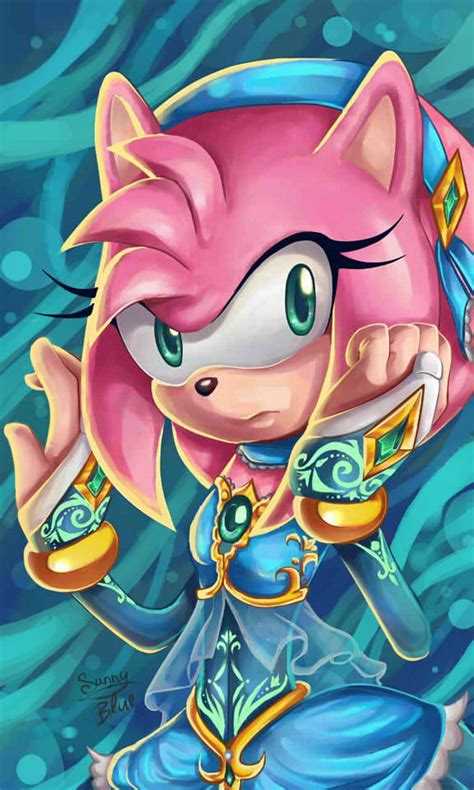 Amy Rose Princess Of Lake By Xxsunny Bluexx On Deviantart