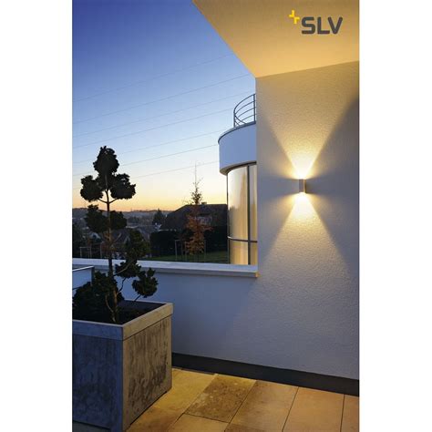 Wandleuchte QUAD 2 eckig LED warmweiß 2x3W SLV