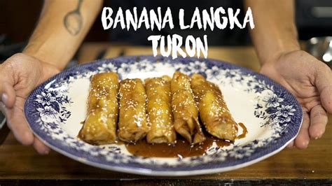 Banana And Jackfruit Spring Rolls Turon Tasty Filipino Dessert