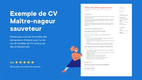 Exemple de CV pour maître nageur sauveteur et guide de rédaction cvapp fr