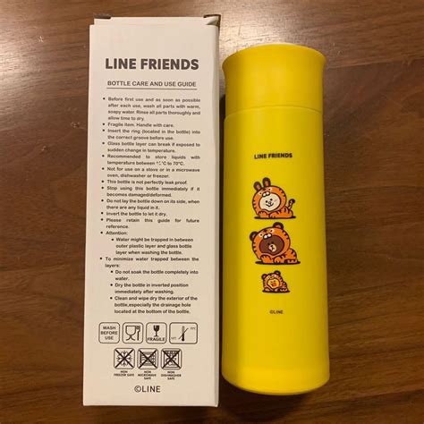 Line Friends X Colgate Sally Glass Bottle And Cushion Everything Else