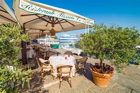 Cozy Street Restaurant On Marina Grande Capri Island Italy Editorial