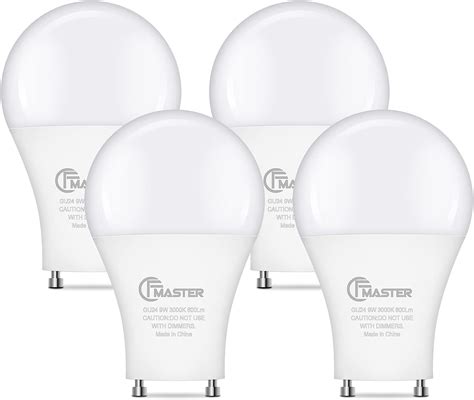 CFMASTER GU24 LED Light Bulb 3000K Warm White 9W 100W Equivalent