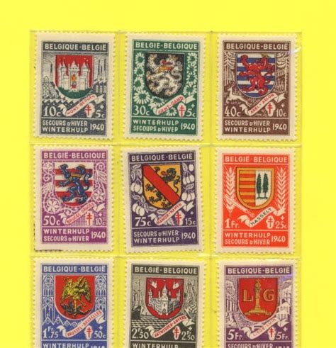 Stamp Belgium City Coat Of Arms 1940