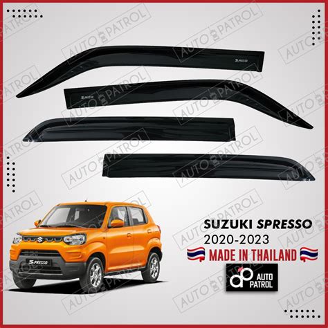 Suzuki S Presso Spresso 2020 2023 Window Door Visor Black Rain