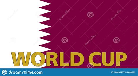 Qatar 2022 Wereldbeker 2022 Banner Over Het Thema Van Het