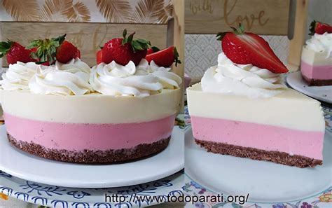 Tarta De Chocolate Blanco Y Fresas Sin Horno Todo Para Ti