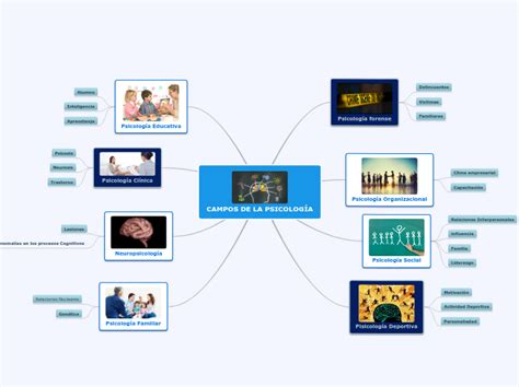 Campos De La Psicolog A Mind Map